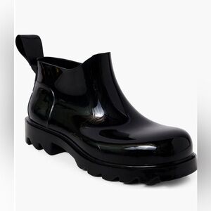 Free People High Street Water Resistant Rain Boot Black Chunky Sole EU38 US7-7.5